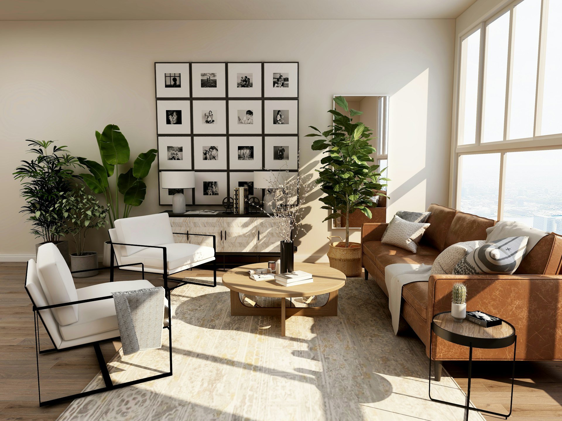 Intérieur chaleureux d’une maison de région